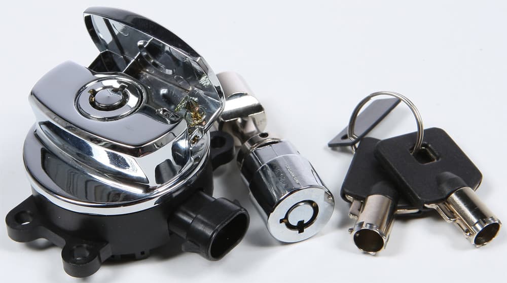 IGN SWITCH FX/FLST W/FORK LOCK CHROME - Image 1