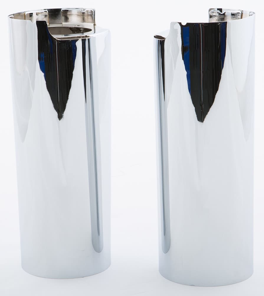 UPPR FORK TUBE CVRS CHROME +2" TOURING 84-13 FLST 86-14 - Image 2