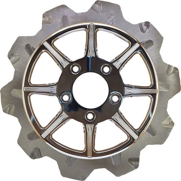 HIGH CARBON STEEL PHOENIX REAR ROTOR CHROME 11.5" - Image 3