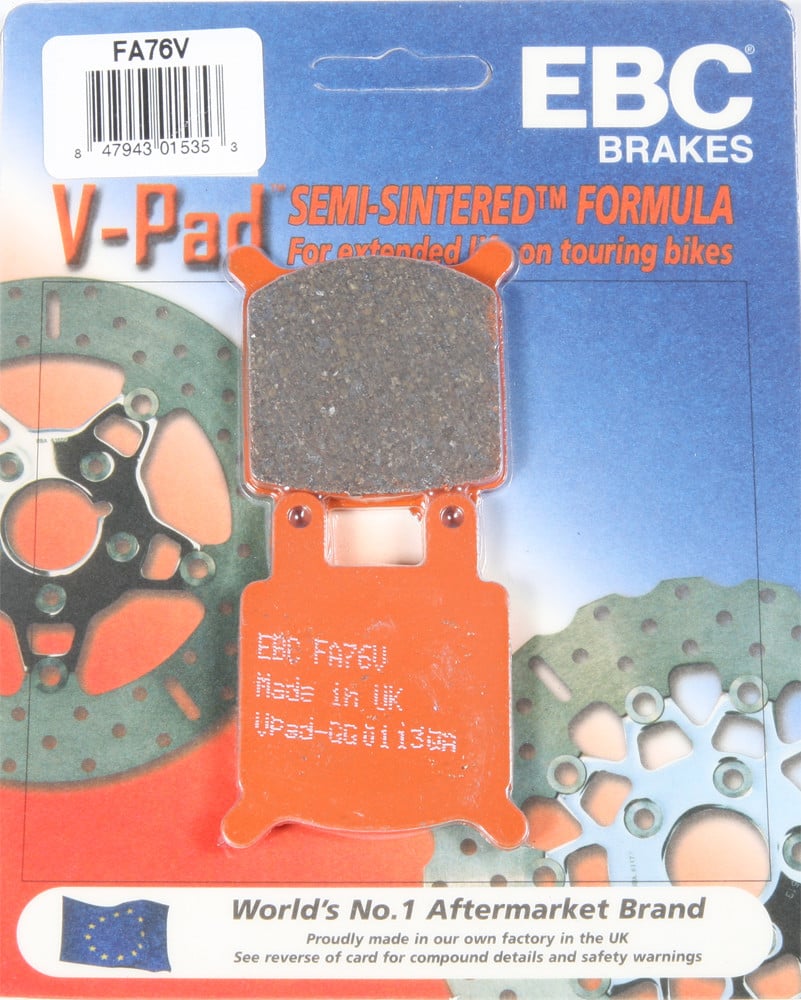 BRAKE PADS FA76V SEMI-SINTERED V SERIES