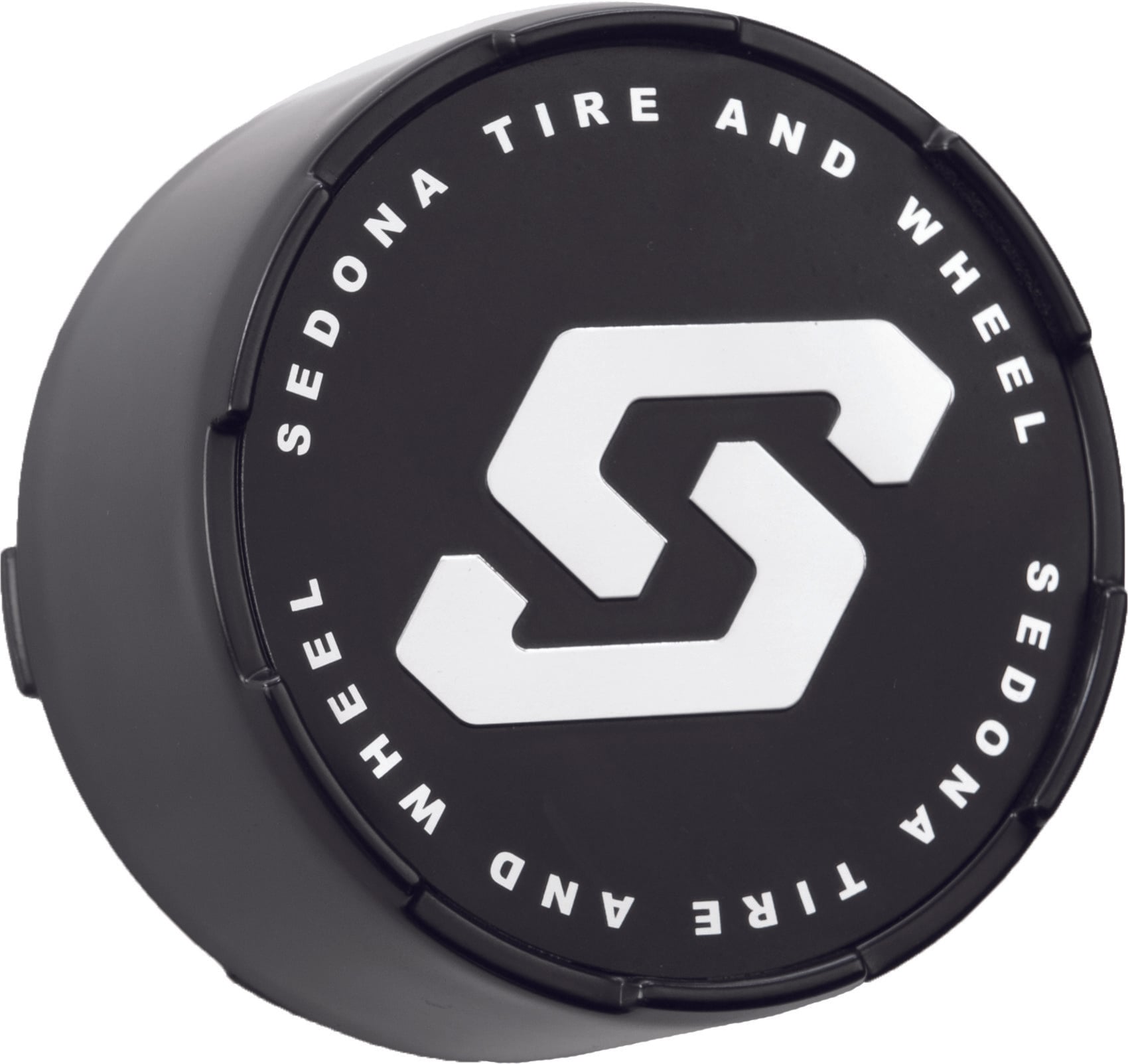 SPLIT 6 WHEEL REPLACMENT CAP BLACK 4/137-4/156